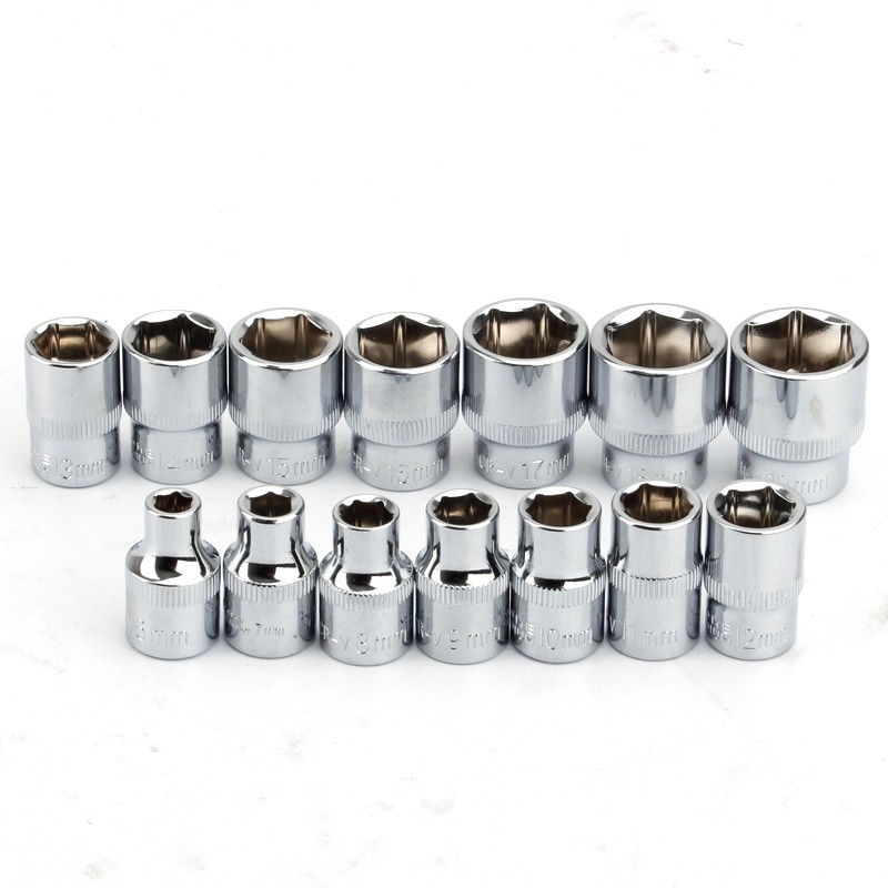 Set 14 đầu vặn đai ốc 3/8" 6 7 8 9 10 11 12 13 14 15 16 17 18 19mm dùng để sửa chữa xe hơi