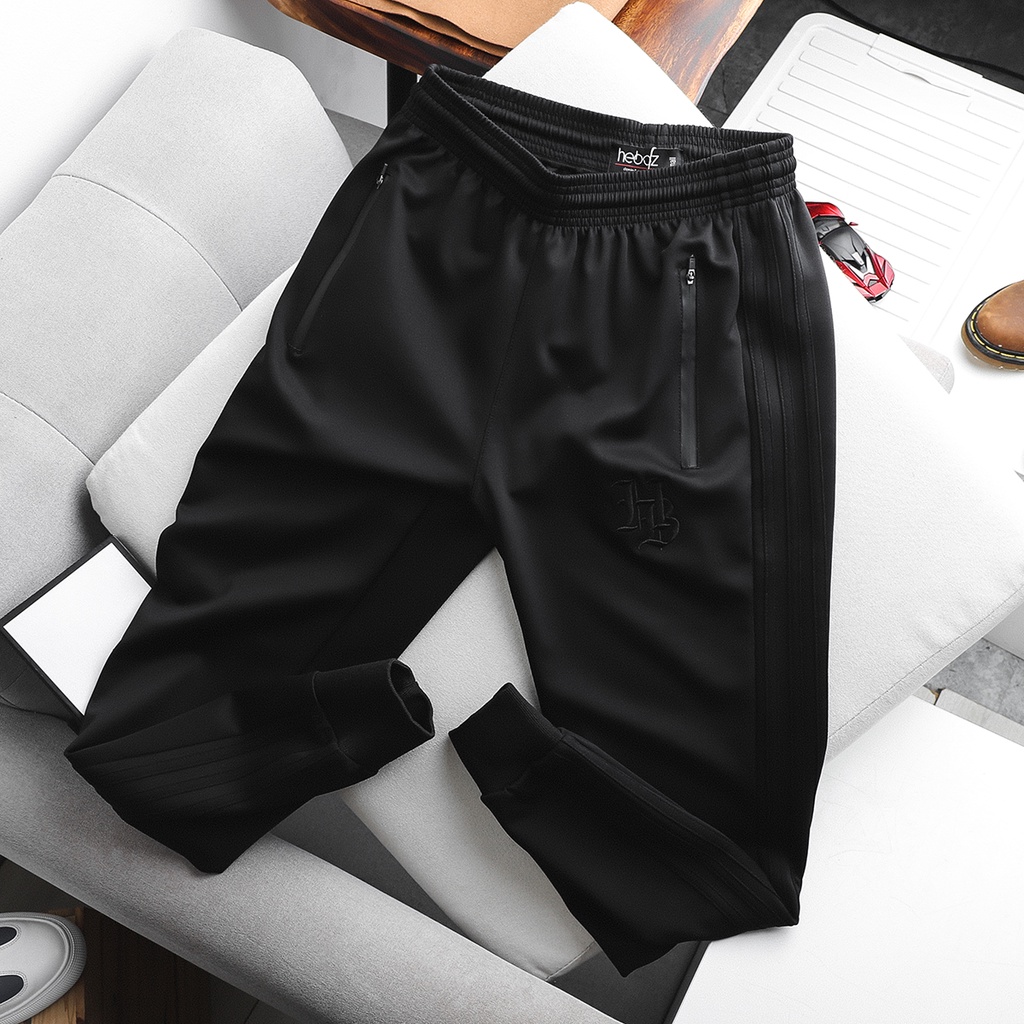 Quần Jogger thun HEBOZ 3 sọc 2M - chất thun mịn trơn - co giãn tốt , thoáng khí - 00000651
