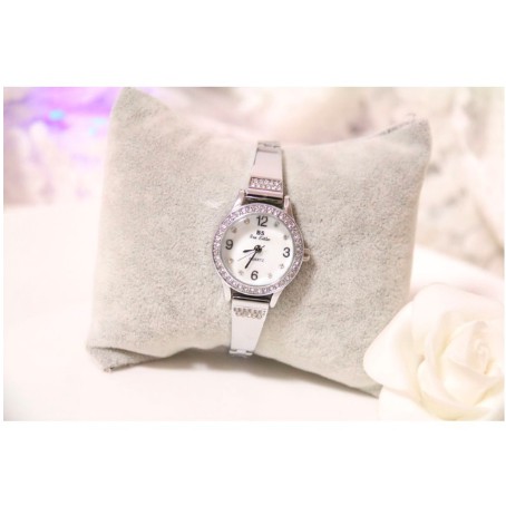 Đồng Hồ Nữ Bee Sister 1351 Viền Đá Chính Hãng (Có ảnh thật)