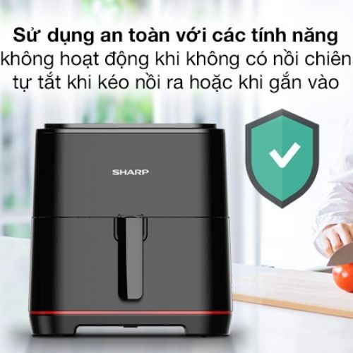 [Mã ELHADEV giảm 4% đơn 300K] Nồi chiên không dầu Sharp KF-AF70EV-BK (7L) - Hàng Chính Hãng