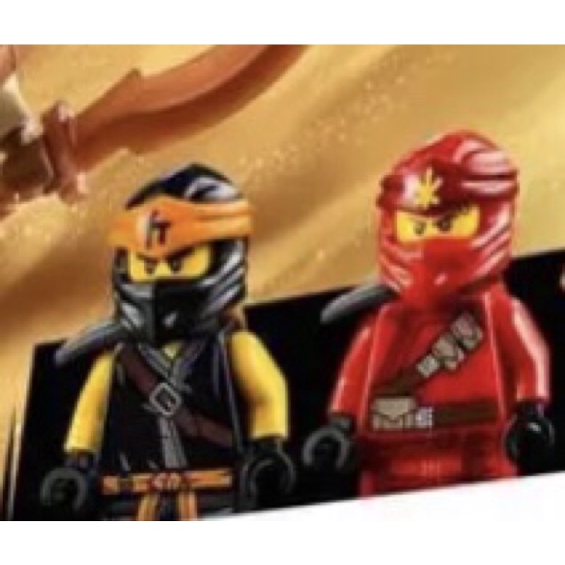 Cặp minifigure lego ninja kai và cole của mẫu lego số 70672