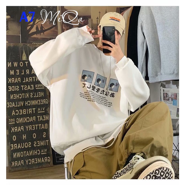 Áo Nỉ Bông Thời Trang UNISEX Hoạ Tiết Cậu Bé Nhật Bản 🙋/ HOODIE FREESIZE 💜MiQa 💜 #15