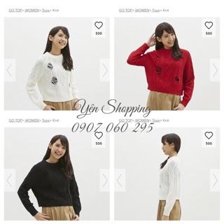 Áo len rách Uniqlo nhiều màu