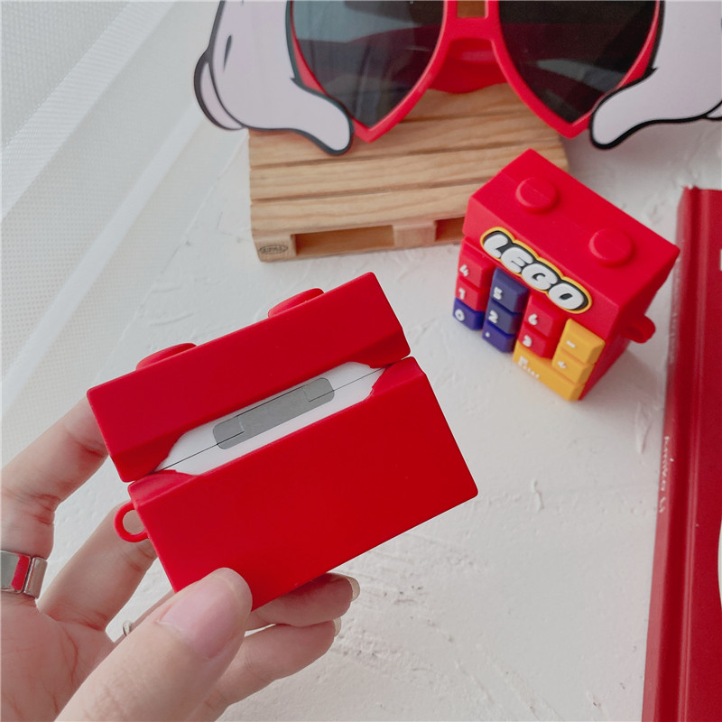 LEGO Vỏ Đựng Bảo Vệ Hộp Sạc Tai Nghe Airpods 1 / 2 / 3 Pro 3