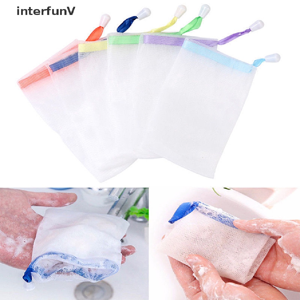 Set 10 Túi Lưới Đựng Xà Phòng Tạo Bọt Chăm Sóc Da Dễ Dàng