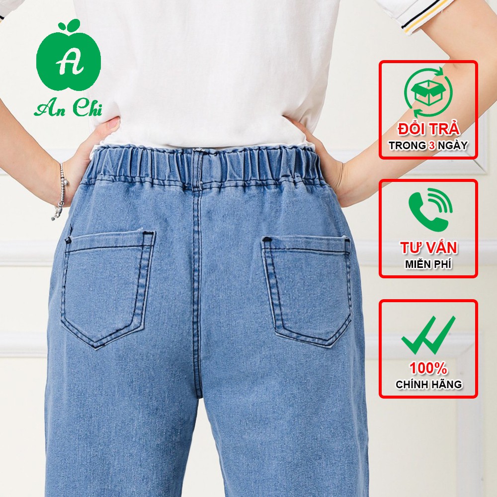 Quần Jean Baggy Nữ 3 màu phom rộng FREESHIP Quần bò nữ cạp chun BIG size, trẻ trung và năng động