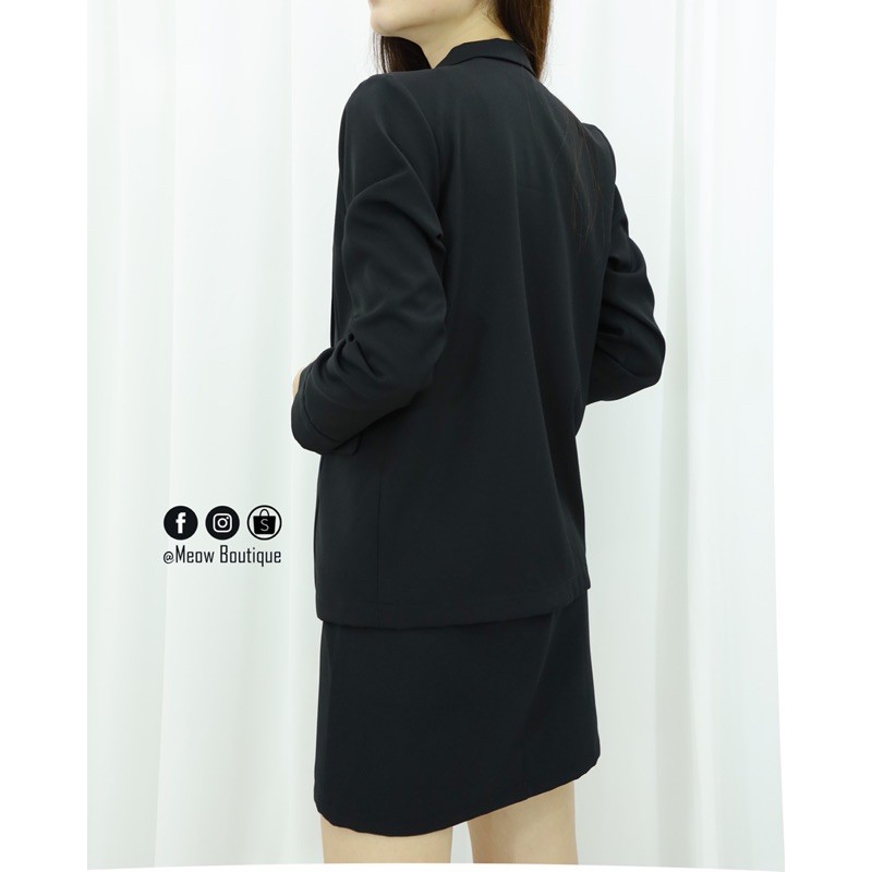 Blazer cổ danton Meow Boutique