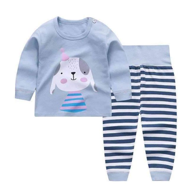 Bộ cotton cạp cao