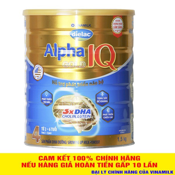 Sữa bột Dielac Alpha gold 4 1.45kg (Date 05/2023)