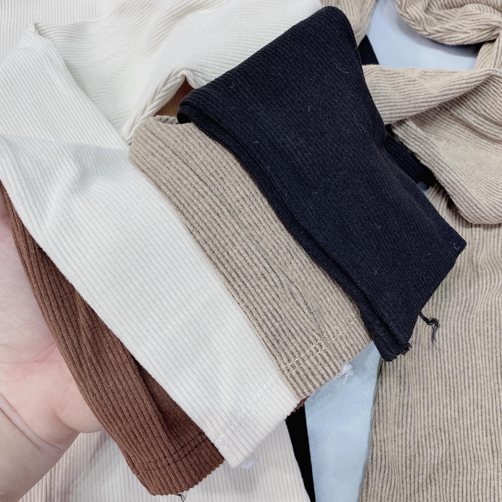 Váy body nỉ tăm cổ cao 4 màu (kèm ảnh thật,video) | BigBuy360 - bigbuy360.vn