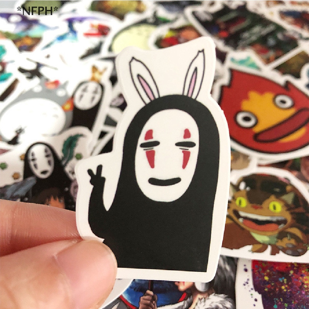 [NFPH] 50 Miếng Dán Hoạt Hình Totoro Spirited Away Chống Thấm Nước Đồ Chơi Cho Bé Gái [Hot]