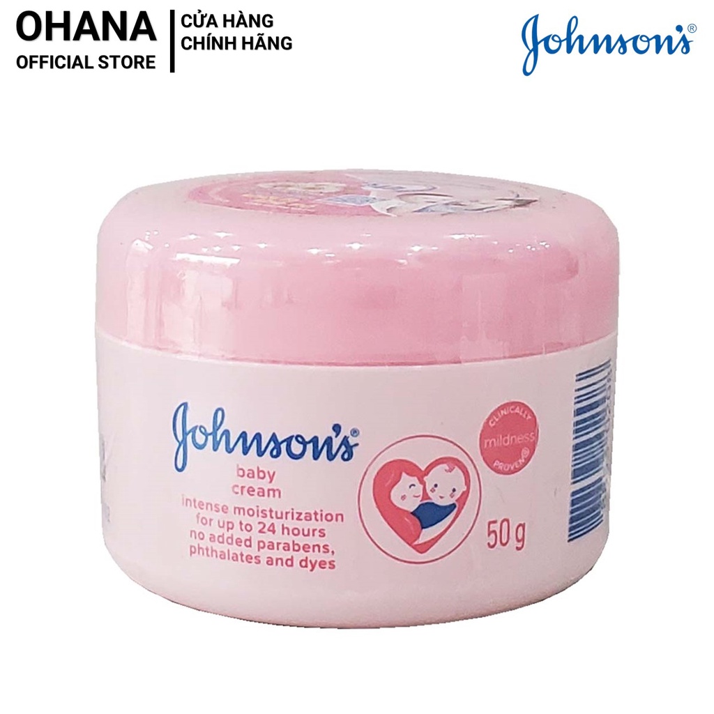 Kem Dưỡng Da Johnson s Baby Cream 50g Hồng