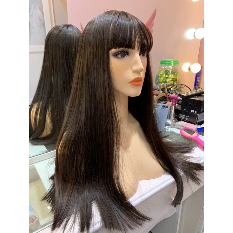 [TÓC GIẢ CAO CẤP] Nguyên đầu Nữ thẳng Hightfashion siêu thật chất tóc Đẹp giá Rẻ BFU WIGS