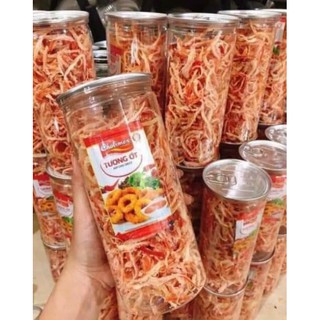 mực hấp nước dừa xé sợi (hũ pet 300gr)