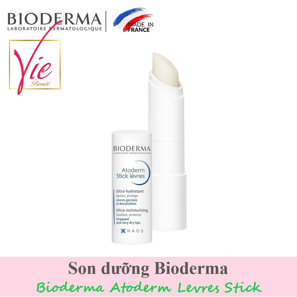 Son dưỡng môi Bioderma Atoderm Levres Stick Hydratant