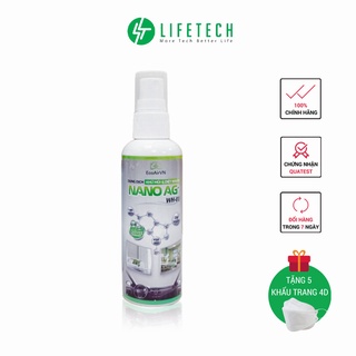 Dung dịch khử mùi & diệt khuẩn nano ag 100ml