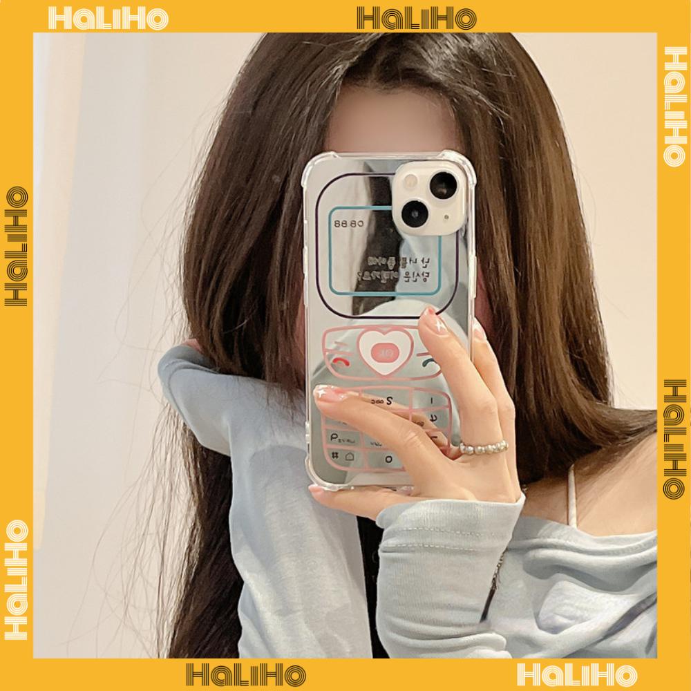iPhone Case Acrylic Luxury Makeup Mirror Airbag Shockproof Protection Camera Retro Funny Cute Compatible For iPhone 11 iPhone 13 Pro Max iPhone 12 Pro Max iPhone 7 Plus iPhone xr