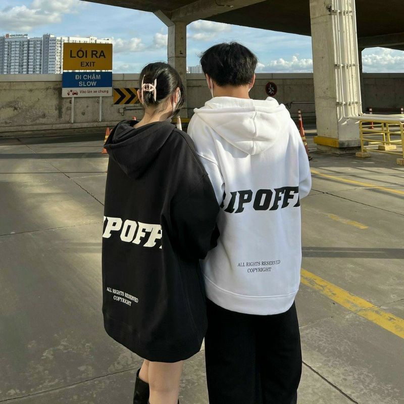 Áo khoác Hoodie RIPOFF form rộng nam nữ unisex chất nỉ bông - sayhey clothing