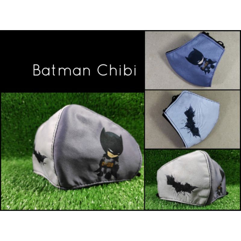 Mặt Nạ Nhân Vật Batman Chibi 3 Ply Chất Lượng Cao