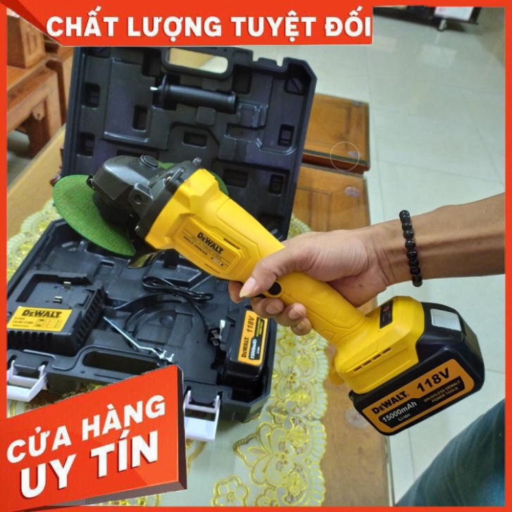 Máy mài Dewalt 118V chạy bằng pin tặng 5 lưỡi cắt sắt