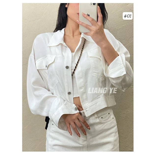 Áo Khoát nữ Croptop. Ms #01. Hàng VNXK.Thời Trang Nữ