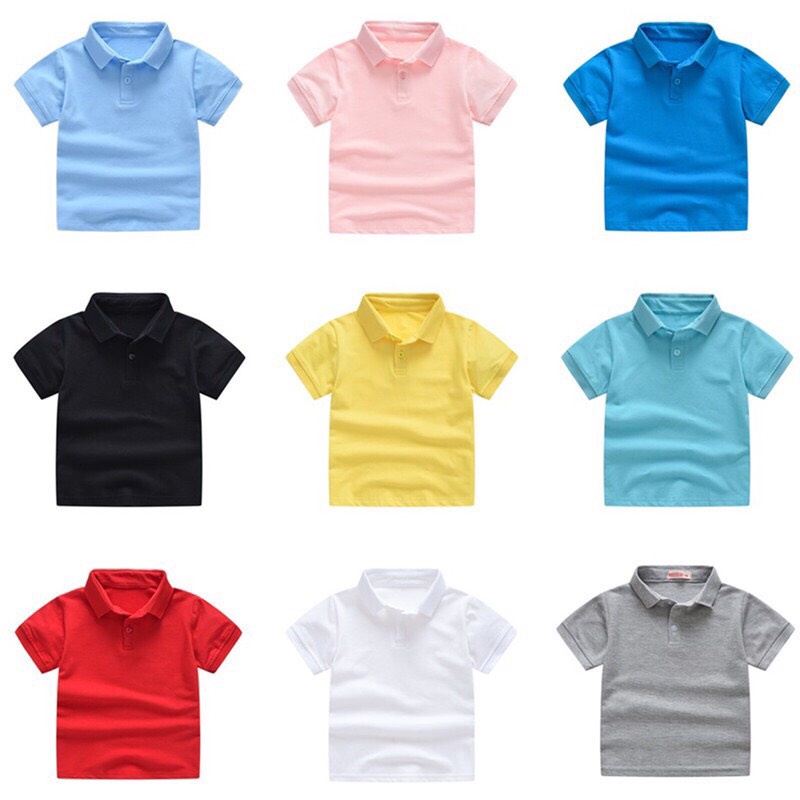 Áo polo cộc tay hiệu Jomake bé trai bé gái, cao từ 100-140cm