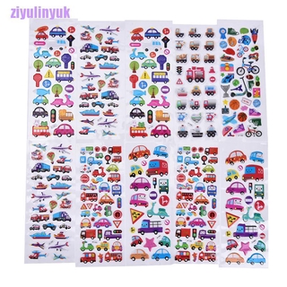 Set 2 nhãn dán họa tiết bong bóng hoạt hình trang trí sổ tay / nhật ký