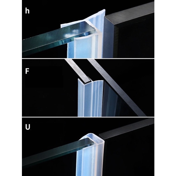 gioăng silicon gắn cửa kính chuyên dụng,gioăng chữ u, f, h tác dụng gắn vách kính cửa nhà tắm cửa ra vào ngăn nước bụi