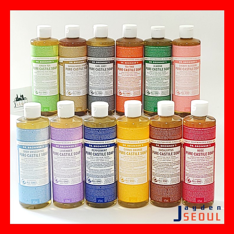 Xà phòng Castile Nước xà phòng hữu cơ đa năng Dr.Bronner 475ml
