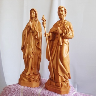 Thánh Giuse chống gậy. KT 15cm