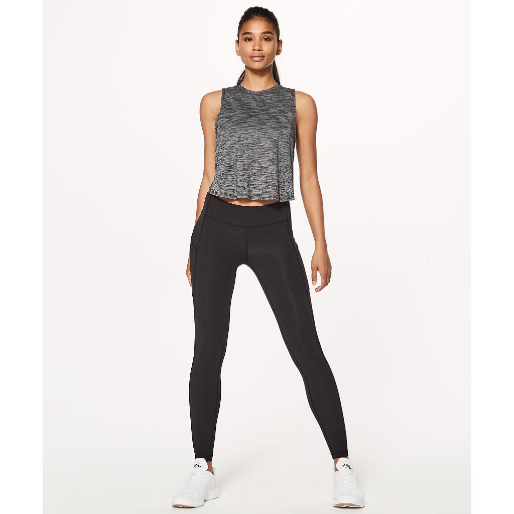 Nữ Lululemon Yoga Phong trào 7/8 Tăng tốc độ Cạp quần 28 "