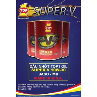 NHỚT TOP 1 ACTION MATIC LOẠI 0,8L (TIÊU CHUẨN 10W-30)