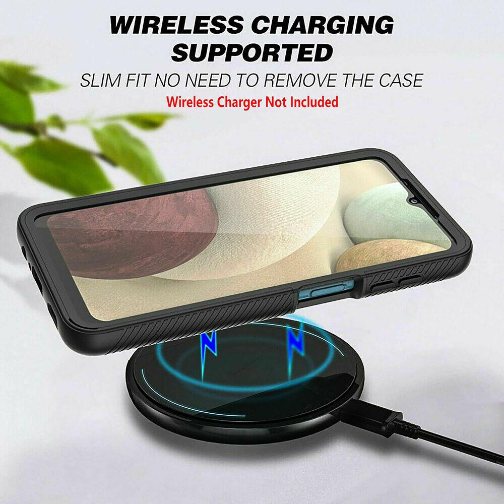 MYRONGVN Ốp Điện Thoại TPU Chống Sốc Chống Rơi Tích Hợp Bảo Vệ Màn Hình Cho Samsung Galaxy A21s A12