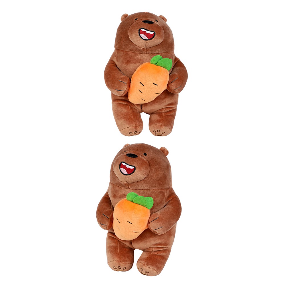 [Mã LIFEHL9 giảm 8% tối đa 100K đơn 250K] Gấu nhồi bông bọc nhung Miniso Bare Bears Plush Grizzly Festival Series (Nâu)