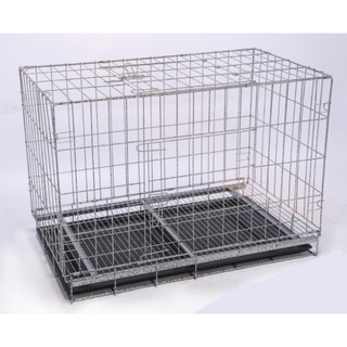 Lồng Thú Gấp Gọn 2 Cửa Được Sơn Tĩnh Điện Có Khay Vệ Sinh