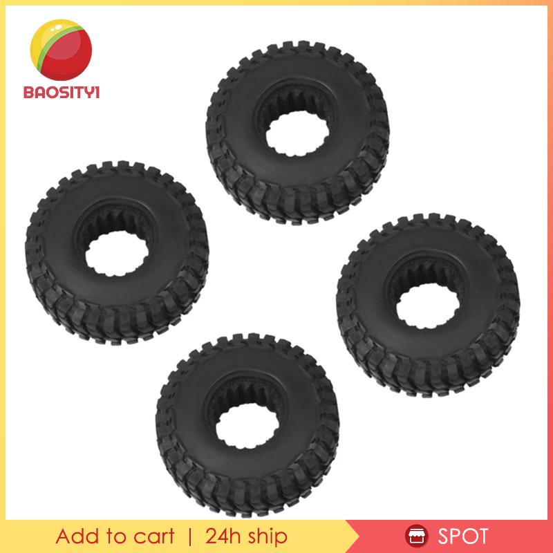 Set 4 Bánh Xe Cao Su Dành Cho Ô Tô Đồ Chơi Axial SCX24 1 / 24 RC