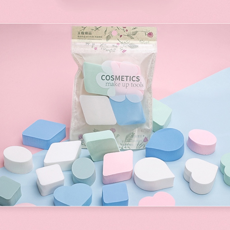 [Hàng mới về] Gói mút trang điểm sử dụng ướt và khô 4 phong cách tùy chọn