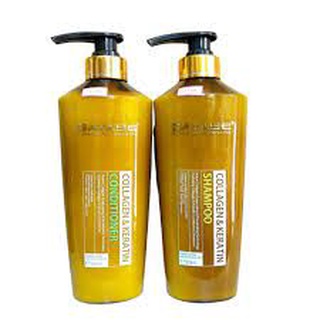 Dầu gội xả Gatase Collagen keratin 500ml