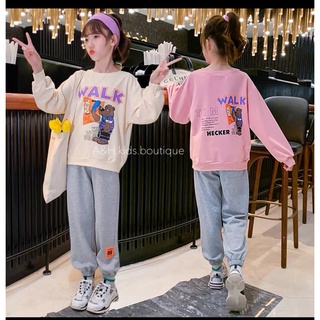 Bộ thể thao bé gái chất da cá tàu