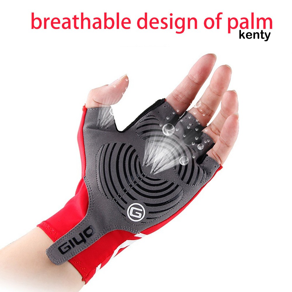 GIYO 1 Đôi Găng Tay Thể Thao Hở Ngón Thoáng Khí Chống Trượt Unisex