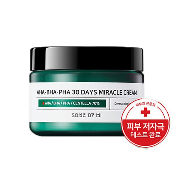 Kem dưỡng da giảm mụn Some By Mi AHA-BHA-PHA 30 Days Miracle 60g Hàn Quốc giúp da trắng sáng mềm mại tự nhiên