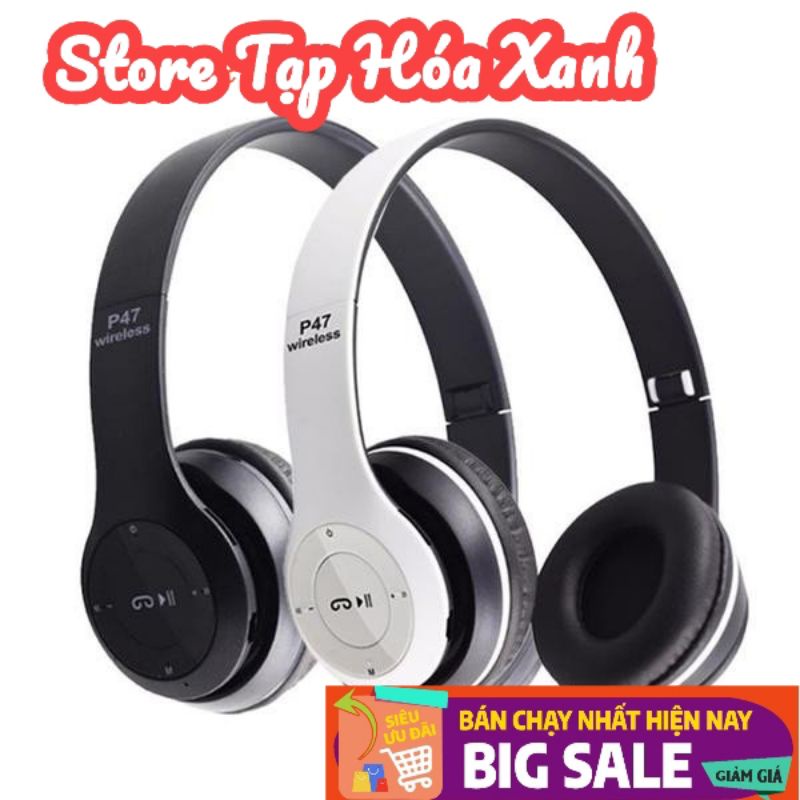 (Siêu hot)Tai nghe Bluetooth không dây p47 cao cấp
