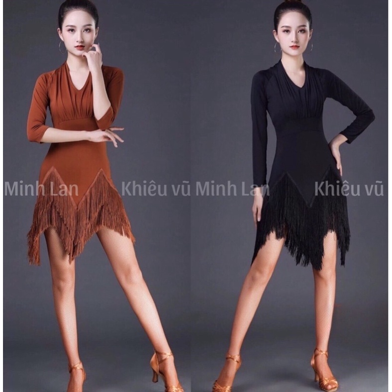 VÁY KHIÊU VŨ hàng sẵn (sẵn nâu)