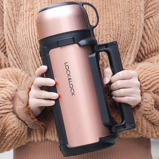 Bình Giữ Nhiệt Lock&Lock New Giant Vacuum Hot Tank 1.5L - LHC1427DG Màu nâu