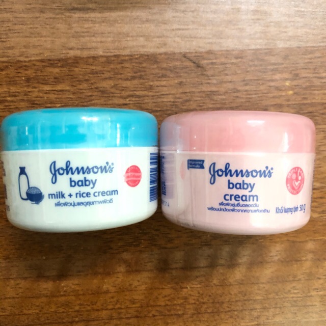 Kem dưỡng da Johnsons Baby sữa và gạo 50g