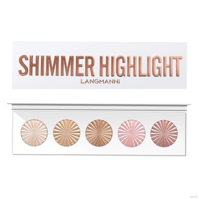 [Hàng mới về] Bảng phấn bắt sáng Langmanni 5 màu sắc