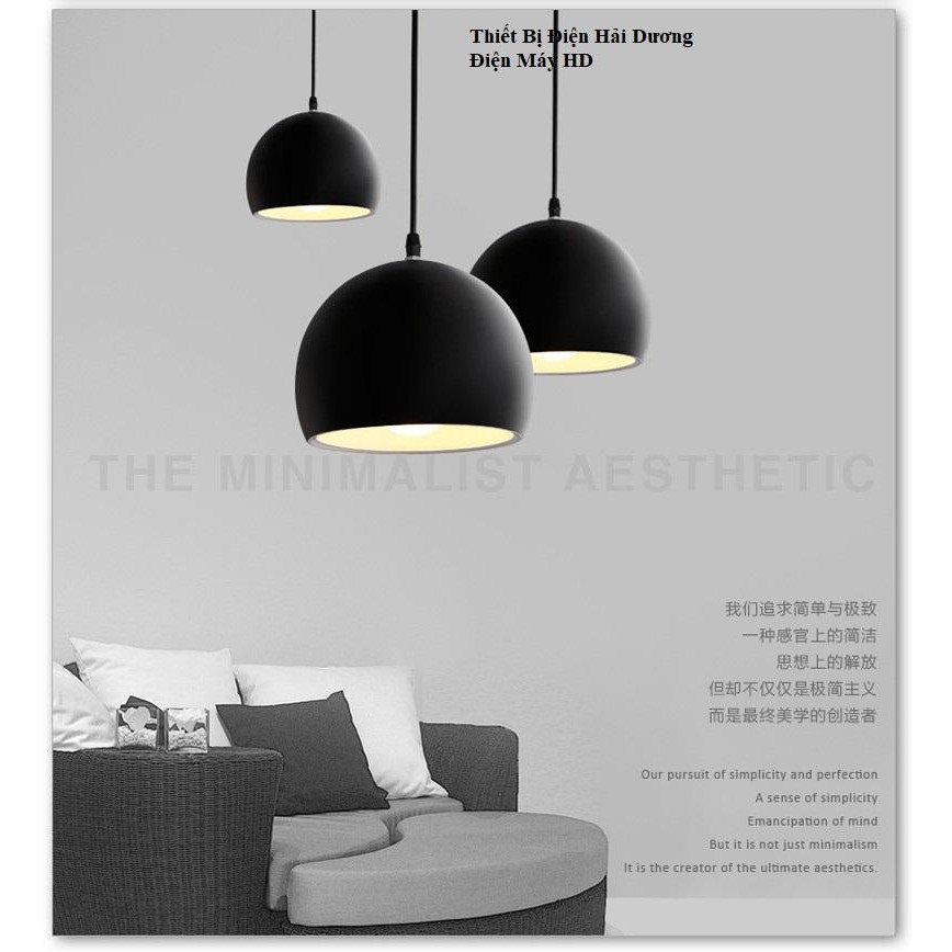 Chao đèn thả mũ bán nguyệt đường kính 350mm 6038 - Chưa bao gồm bóng - Bảo hành 12 tháng