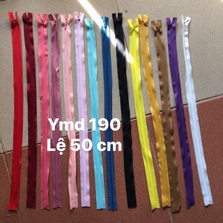 10 khoá giọt lệ + dây kéo giọt nước + khoá giấu + khoá váy 50cm