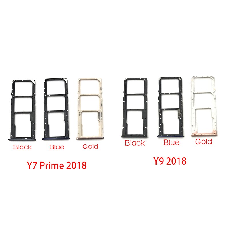 Micro Nano Sim Card Holder Tray Slot Holder Adapter Socket For Huawei Y6 Y7 Prime Y9 2018