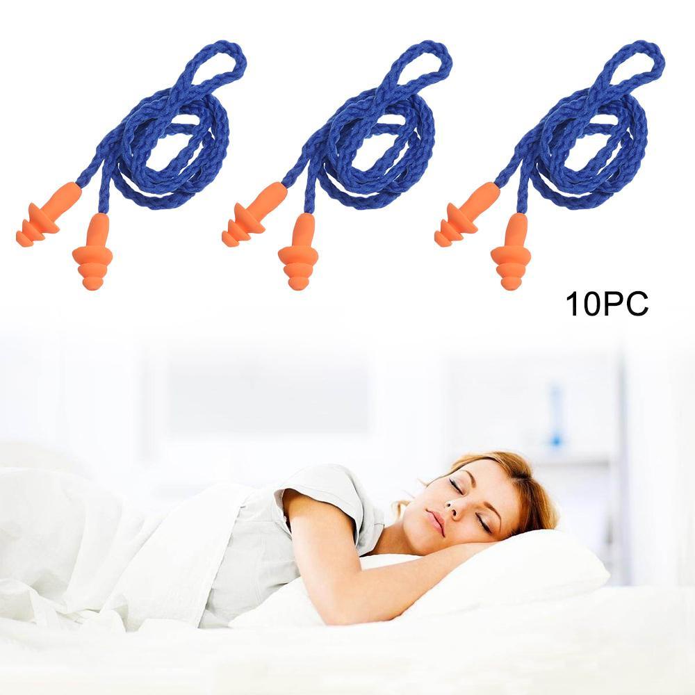 HECCEH Bộ 10 Nút Bịt Tai Chống Tiếng Ồn Bằng Silicone Mềm Hình Cây Thông Giáng